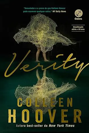 Capa do livro Verity de Colleen Hoover, melhor suspense psicológico do Brasil.